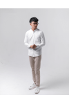 Kent White Long Sleeve Slimfit Shirt